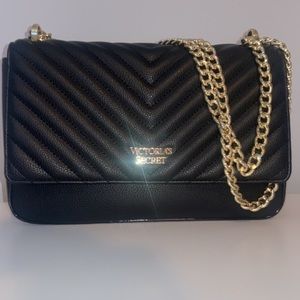 Victoria’s Secret Black Chevron Crossbody